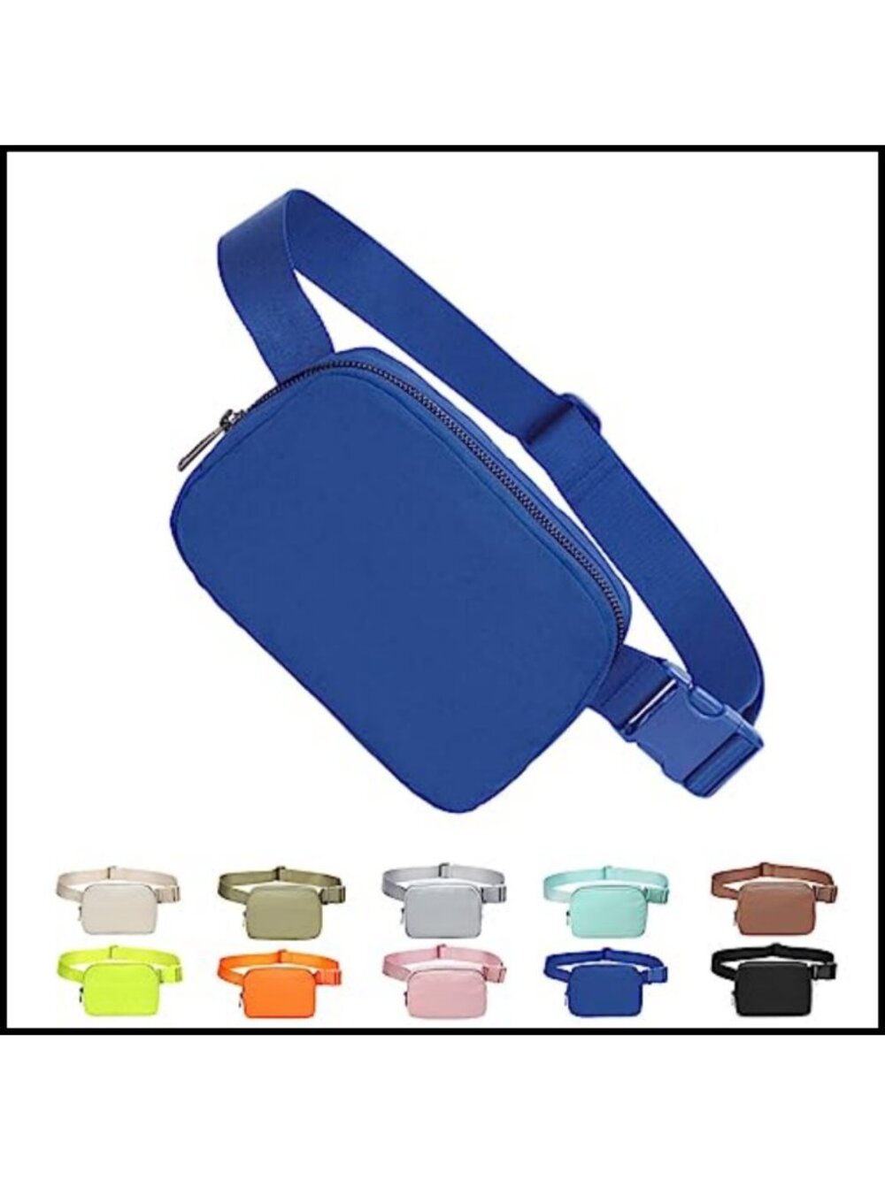 Unisex Mini Crossbody Belt Bag Water Resistant Nylon Adjustable Strap Waist